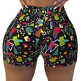 thumbnail image 1 of Sikiie Colorful Geometric Figures Print Workout Shorts Women Scrunch Butt Gym Shorts Seamless High Waist Tummy Control Yoga Biker Athletic Shorts, 1 of 5