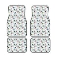 thumbnail image 1 of Sikiie Colorful Hat Snowman Car Foot Mat Set of 4 Pieces Basics Universal Fit Rubber Carpet Floor Mats For Car SUV Van & Truck, 26.8"L x 17.3"W (Front), 13"L x 17.3"W(Rear), 1 of 6