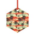 thumbnail image 1 of Sikiie Colorful Hawaii Palms Acrylic Christmas Ornament Pendant Christmas Ornaments Hanging Ornament for Christmas Winter New Year Party -Hexagon, 1 of 7