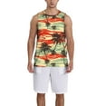 thumbnail image 1 of Sikiie Colorful Hawaii Palms Basketball Jersey Reversible Men's Mesh Athletic Sports Shirts Training Practice S-4XLX-Large, 1 of 6