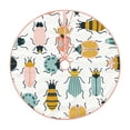 thumbnail image 1 of Sikiie Colorful Insects Nativity Christmas Tree Skirt, Jesus Christian Winter Holiday Tree Mat Decoration(30-48IN)30", 1 of 6
