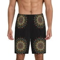 thumbnail image 1 of Sikiie Colorful Mandala Mens Pajama Shorts, Lounge Pant, Men's shorts，Sleep Pj Shorts for Men-Large, 1 of 6