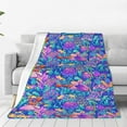 thumbnail image 1 of Sikiie Colorful Mushrooms Ultra-Soft Micro flannel Blanket Luxury All Seasons Warm Blanket for Bedding Sofa and Travel (4 sizes)-60"x50", 1 of 7