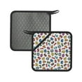 thumbnail image 1 of Sikiie Colorful Numbers Pot Holders Kitchen Insulation Mats Heat Resistant Pot-Holder Oven Anti-Scald Pads for Cooking Baking, 7.1*7.1inch, 1 of 8