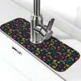 thumbnail image 1 of Sikiie Colorful Palms Splash Guard for Sink Faucet-1 PC Super Absorbent Fast Drying Mat Sink Gadgets-Splash Guard for Kitchen, Sink Mat, 1 of 7