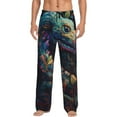 thumbnail image 1 of Sikiie Colorful Patterned Snake Mens Pajama Pants Sleep & Lounge Pants, PJ Bottoms With elastic waistb and Pockets X-Large, 1 of 6