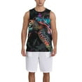 thumbnail image 1 of Sikiie Colorful Plant Turtle A Basketball Jersey Reversible Men's Mesh Athletic Sports Shirts Training Practice S-4XLMedium, 1 of 6