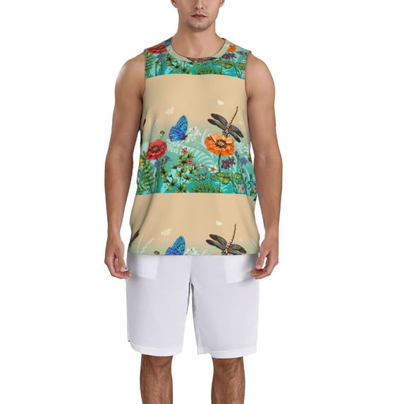 Sikiie Colorful Plants And Insects Basketball Jersey Reversible Men's Mesh Athletic Sports Shirts Training Practice S-4XLXX-Large