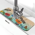 thumbnail image 1 of Sikiie Colorful Plants And Insects Splash Guard for Sink Faucet-1 PC Super Absorbent Fast Drying Mat Sink Gadgets-Splash Guard for Kitchen, Sink Mat, 1 of 7