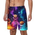 thumbnail image 1 of Sikiie Colorful Potion Bottles Magic Print Men's Double Layer Swimming Trunks, Adjustable Waistband and Pockets Sports Swimming Trunks, Beach Swimwear-Small, 1 of 6