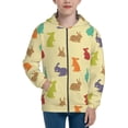 thumbnail image 1 of Sikiie Colorful Rabbit Zip Up Hoodie Teenage, hoodies for Teenage, Zipper Sweatshirt Jacket for Daily, Traveling-Medium, 1 of 6