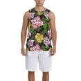 thumbnail image 1 of Sikiie Colorful Roses Basketball Jersey Reversible Men's Mesh Athletic Sports Shirts Training Practice S-4XL4X-Large, 1 of 6