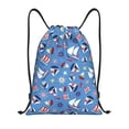thumbnail image 1 of Sikiie Colorful Sailing Ship Drawstring Backpack Drawstring Bags, Draw String Back Bag for Sports, Gym, Travel, Swimming, Beach-Small, 1 of 6