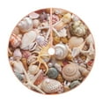 thumbnail image 1 of Sikiie Colorful Seashells Nativity Christmas Tree Skirt, Jesus Christian Winter Holiday Tree Mat Decoration(30-48IN)36", 1 of 6