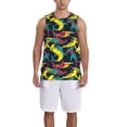 thumbnail image 1 of Sikiie Colorful Sharks Basketball Jersey Reversible Men's Mesh Athletic Sports Shirts Training Practice S-4XLLarge, 1 of 6