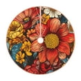 thumbnail image 1 of Sikiie Colorful Vintage Floral Pattern Christmas Tree Skirt, Christmas Tree Decorations, Christmas Decor, Tree Mat Decoration(30-48IN)-30", 1 of 6