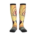 thumbnail image 1 of Sikiie Colorful Wave Dragon Head 1 Pairs Compression Socks for Men and Women 15-20 mmHg Running Support Socks, 1 of 7