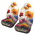 thumbnail image 1 of Sikiie Colorful Wildflower Meadow Car Seat Protector 2 Pack Car Seat Cushion Mat, Car Seat Covers for SUV, Truck, Van, 1 of 7
