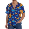 thumbnail image 1 of Sikiie Colorful Yin Yang Men's Cuban Shirt, Hawaiian Shirts, Business Casual Button Down Shirts, Short Sleeve Shirt-Large, 1 of 5