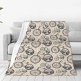 thumbnail image 1 of Sikiie Compass And Mountains In Bicycle Wheels Ultra-Soft Micro flannel Blanket Luxury All Seasons Warm Blanket for Bedding Sofa and Travel (4 sizes)-, 1 of 7