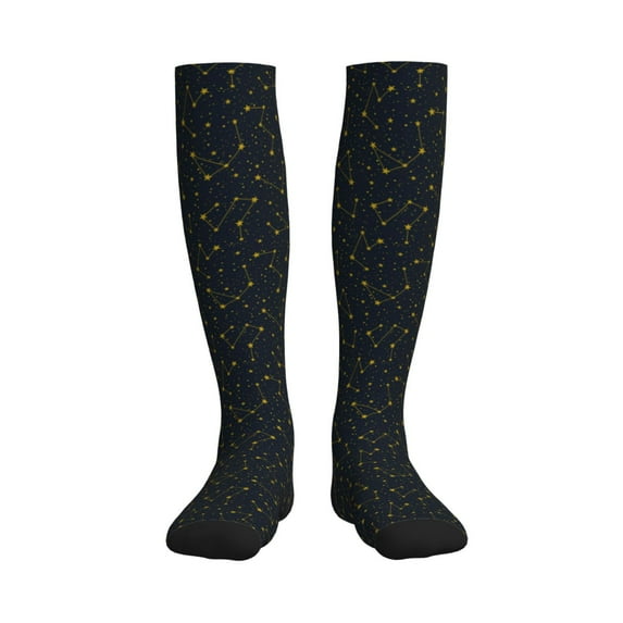 Sikiie Constellation 1 Pairs Compression Socks for Men and Women 15-20 mmHg Running Support Socks
