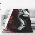 thumbnail image 1 of Sikiie Cool Black And White Dragon Ultra-Soft Micro flannel Blanket Luxury All Seasons Warm Blanket for Bedding Sofa and Travel (4 sizes)-60"x50", 1 of 7