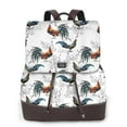 thumbnail image 1 of Sikiie Cool Chicken Women Genuine Leather Backpack Fashion Rucksack Daypack Leather Casual Travel Backpacks for Women, 1 of 4