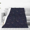 thumbnail image 1 of Sikiie Copper-Gold Gloss Outline Lily Flower Ultra-Soft Micro flannel Blanket Luxury All Seasons Warm Blanket for Bedding Sofa and Travel (4 sizes)-60"x50", 1 of 7