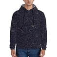 thumbnail image 1 of Sikiie Copper-Gold Gloss Outline Peony Men's Hoodie, Essentials Hoodie, Sweatshirt, Pullover Hooded Sweatshirt for Men-Medium, 1 of 7