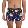 thumbnail image 1 of Sikiie Corgi Lying With Moons And Stars Print Men's Boxer Briefs, Elastic Waistband Boxer Briefs Leggings-XX-Large, 1 of 5