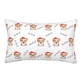 thumbnail image 1 of Sikiie Corgi With Santa Claus Hat Print Plush Pillow Cover, Wrinkle-proof and Stain-resistant Pillow Protector without Pillow Core, Home Decoration-14"x20", 1 of 6