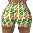 thumbnail image 1 of Sikiie Corn 8 Print Workout Shorts Women Scrunch Butt Gym Shorts Seamless High Waist Tummy Control Yoga Biker Athletic Shorts, 1 of 5