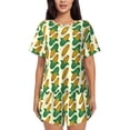 thumbnail image 1 of Sikiie Corn 8 Womens Pajama Sets Short Sleeve Top With Pants Sleepwear 2 Piece Lounge SetLarge, 1 of 6