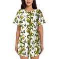 thumbnail image 1 of Sikiie Corn And Butterflies Womens Pajama Sets Short Sleeve Top With Pants Sleepwear 2 Piece Lounge Set3X-Large, 1 of 6