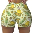 thumbnail image 1 of Sikiie Corn And Corn Oil Print Workout Shorts Women Scrunch Butt Gym Shorts Seamless High Waist Tummy Control Yoga Biker Athletic Shorts, 1 of 5