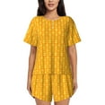 thumbnail image 1 of Sikiie Corn Kernels Womens Pajama Sets Short Sleeve Top With Pants Sleepwear 2 Piece Lounge SetSmall, 1 of 6