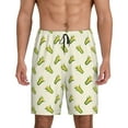 thumbnail image 1 of Sikiie Corn Mens Pajama Shorts, Lightweight Lounge Pant with Pockets Soft Sleep Pj Shorts for MenLarge, 1 of 6