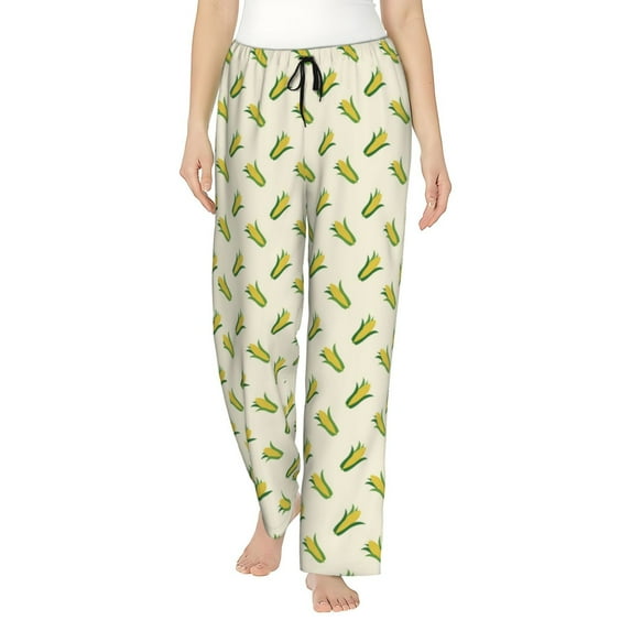 Sikiie Corn Women’s Ultra-Soft Comfy Lounge Pants Sleepwear Comfy Lounge Pants Drawstring Sleep Bottoms with PocketsMedium