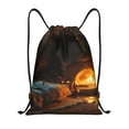 thumbnail image 1 of Sikiie Cozy Tree Hole Cabin Drawstring Backpack Drawstring Bags, Draw String Back Bag for Sports, Gym, Travel, Swimming, Beach-Medium, 1 of 6