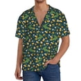thumbnail image 1 of Sikiie Crocodile And Oranges Men's Cuban Shirt, Hawaiian Shirts, Business Casual Button Down Shirts, Short Sleeve Shirt-Large, 1 of 5