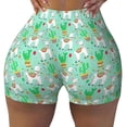 thumbnail image 1 of Sikiie Cute Alpaca 1 Print Workout Shorts Women Scrunch Butt Gym Shorts Seamless High Waist Tummy Control Yoga Biker Athletic Shorts, 1 of 5