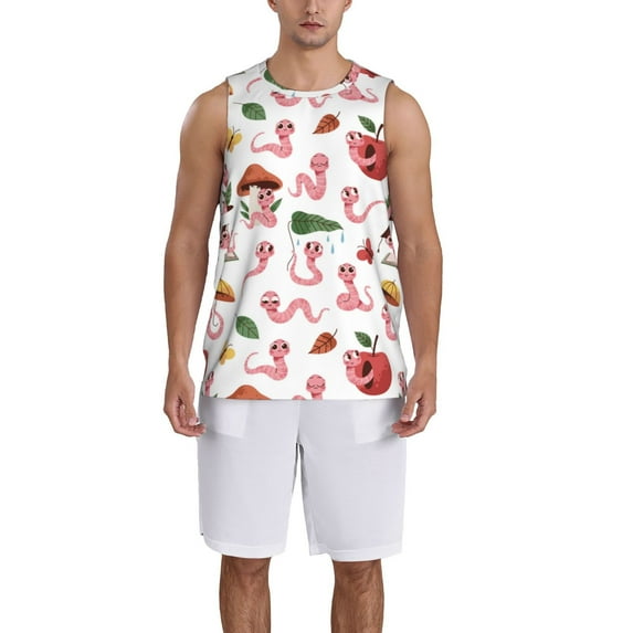 Sikiie Cute Animal Basketball Jersey Reversible Men's Mesh Athletic Sports Shirts Training Practice S-4XLX-Large