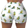 thumbnail image 1 of Sikiie Cute Avocado Yoga Print Workout Shorts Women Scrunch Butt Gym Shorts Seamless High Waist Tummy Control Yoga Biker Athletic Shorts, 1 of 5