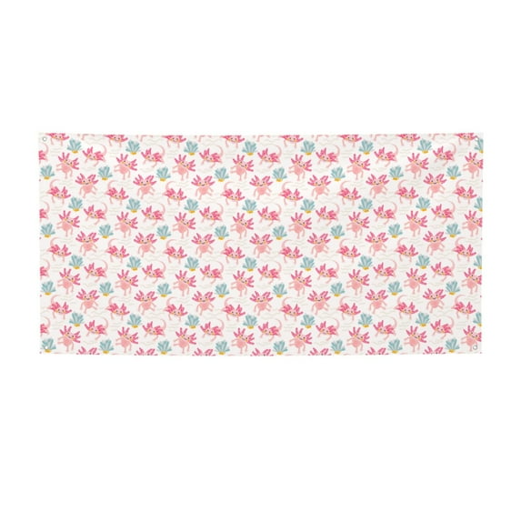 Sikiie Cute Axolotl Custom Banners and Signs Customize Outdoor, Personalized Banner with Logo Text for Party Birthday, Customized Banner Decoration-Medium