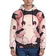 thumbnail image 1 of Sikiie Cute Axolotl Sakura Blossoms Men's Hoodie, Essentials Hoodie, Sweatshirt, Pullover Hooded Sweatshirt for Men-Large, 1 of 7