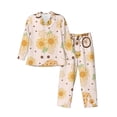 thumbnail image 1 of Sikiie Cute Bee Gnome Mens Pajama Set, Soft Warm Long Sleeve Sleepwear, Cozy Button-Down Pjs for Men-X-Large, 1 of 7