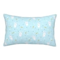 thumbnail image 1 of Sikiie Cute Bunny Print Plush Pillow Cover, Wrinkle-proof and Stain-resistant Pillow Protector without Pillow Core, Home Decoration-20"x30", 1 of 6