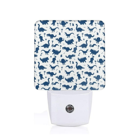 Sikiie Cute Cartoon Dinosaur Led Night Light, Warm White,Cool White Lights for Bathroom,Hallway,Bedroom, Kids Room-UK