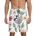 thumbnail image 1 of Sikiie Cute Cartoon Sloth Mens Pajama Shorts, Lightweight Lounge Pant with Pockets Soft Sleep Pj Shorts for Men3X-Large, 1 of 6