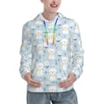 thumbnail image 1 of Sikiie Cute Cat Women's Casual Hoodies Long Sleeve Lightweight Pullover Tops Loose Sweatshirt-X-Large, 1 of 7